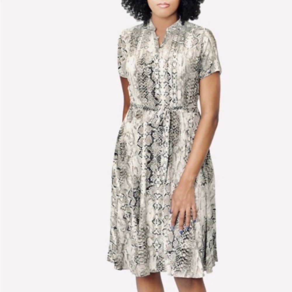 Nanette Lepore V-Neck Midi Dress